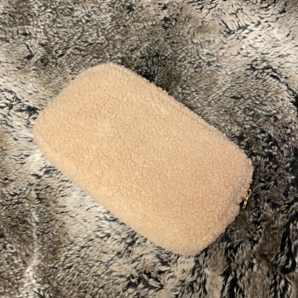 Stoney Clover Lane Cozy Teddy Zip Pouch